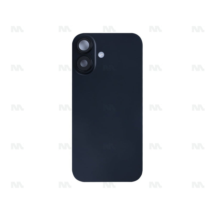 Vitre Arrière avec NFC, cadre de caméra agrandi pour Apple iPhone 16 – Noir – Reconditionné