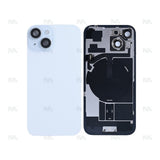 Vitre Arrière avec NFC, cadre d'appareil photo agrandi pour Apple iPhone 15 – Bleu – Reconditionné