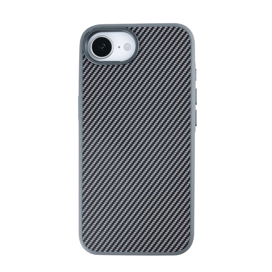 Coque Mag Carbon avec MagSafe pour Apple iPhone 16e Gris titane