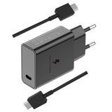 Adaptateur rapide 2-1 CH18W09 USB-C vers USB-C 18 W Noir