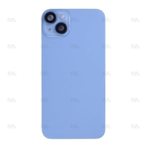 Vitre Arrière avec NFC, cadre d'appareil photo agrandi pour Apple iPhone 14 Plus – Bleu – Reconditionné
