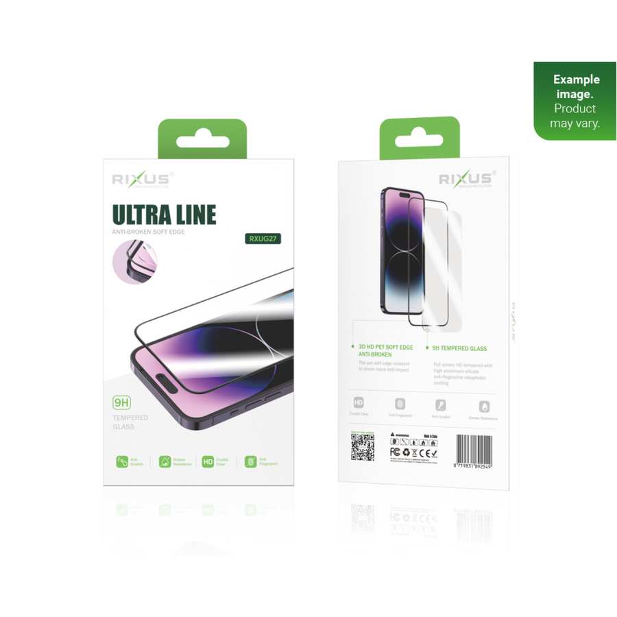 Verre trempé Rixus Clear HD Ultra Line pour Apple iPhone 13 Pro Max, 14 Plus