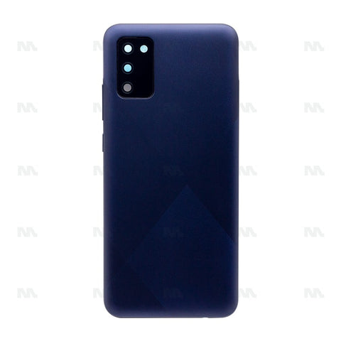 Vitre arrière pour Samsung Galaxy A02s A025F avec objectif bleu OEM