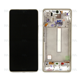 Chassis + Ecran Officiel Service Pack + Vitre pour Samsung Galaxy A53 5G A536B - Blanc