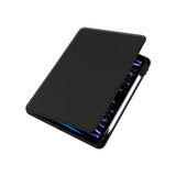 Étui de protection en cuir PU noir pour iPad Pro 11 (2024)