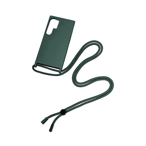 Cache-cordon pour collier Rixus TPU pour Samsung Galaxy S24 Ultra vert foncé