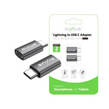 Adaptateur OTG USB-C vers Lightning Rixus RXOTG03 gris sidéral (lot de 2)