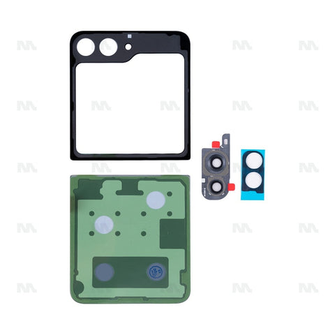 Ensemble de coques arrière Samsung Galaxy Z Flip5 F731B avec lentille Lavender OEM