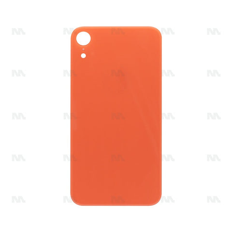 Vitre Arrière avec bloc complet pour Apple iPhone XR, cadre d'appareil photo agrandi Orange Compatible