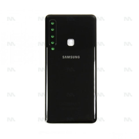 Vitre arrière pour Samsung Galaxy A9, A9s A920F (2018) avec objectif - Noir caviar - OEM