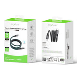 Câble de recharge magnétique Rixus RXUC66L USB-C vers Lightning 100 cm 18 W noir