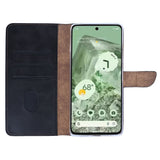Etui de protection Rixus Bookcase pour Google Pixel 8A - Noir