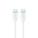 Câble USB-C vers USB-C à chargement rapide Rixus RXUC18C blanc
