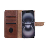 Rixus Bookcase pour Apple iPhone 17 Marron