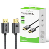 Câble DisplayPort - 8K - 500 cm - Rixus RXDP15 - Gris sidéral