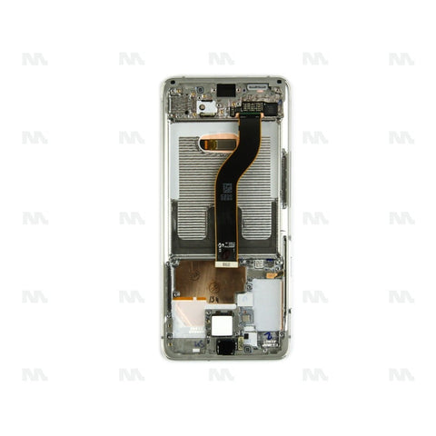Chassis + Ecran Officiel Service Pack + Vitre pour Samsung Galaxy S20 PlusG985F / 5G G986F - Cloud White