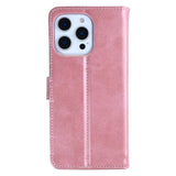 Rixus Bookcase pour Apple iPhone 14 Pro Max Rose
