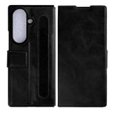 Étui portefeuille Rixus avec porte-stylo pour Samsung Galaxy Z Fold 7 noir