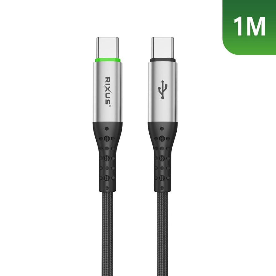 Câble USB-C vers USB-C à déconnexion automatique Rixus RXUC22C noir