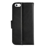 Rixus Bookcase pour Apple iPhone 5, 5S Noir