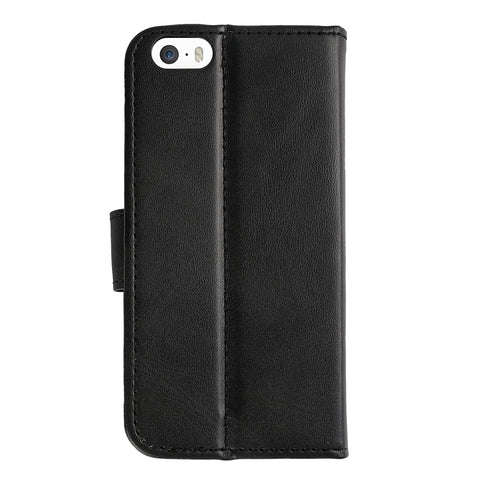 Rixus Bookcase pour Apple iPhone 5, 5S Noir