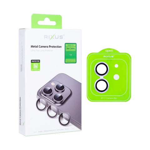 Verre trempé de protection Rixus Metal Shield pour Apple iPhone 11 violet