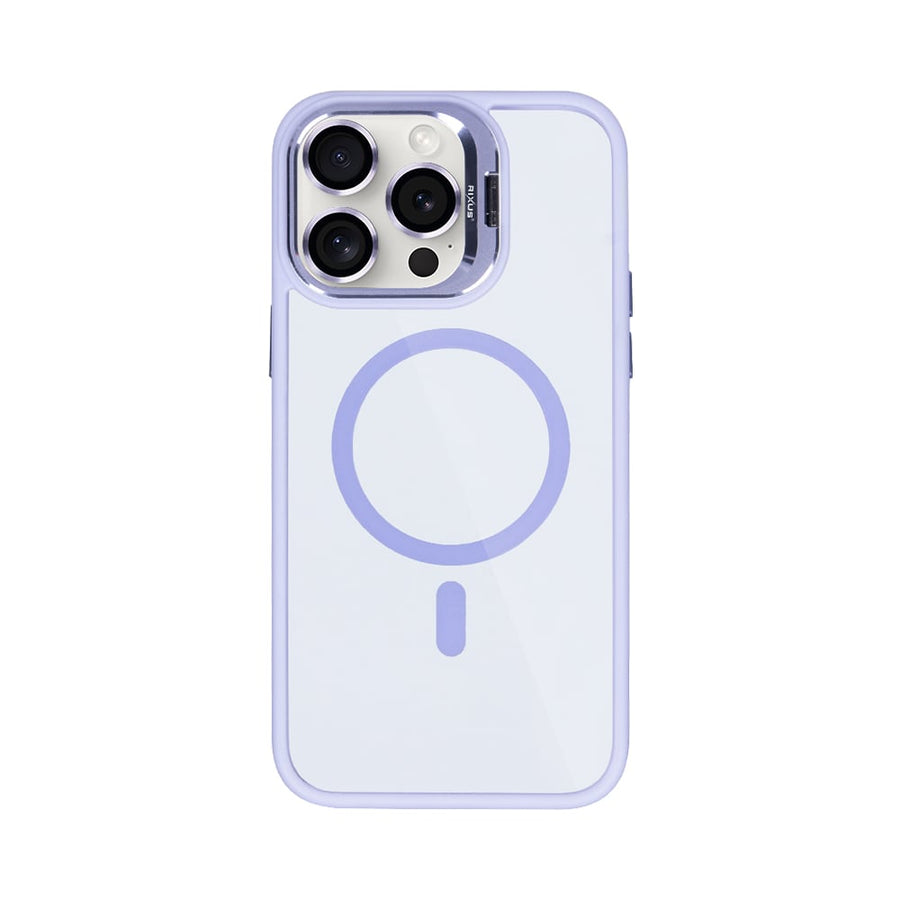 Étui Rixus Classic 03 avec MagSafe pour Apple iPhone 12, 12 Pro violet clair