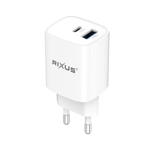 Chargeur Rixus RX95A USB-C GaN PD 30 W blanc
