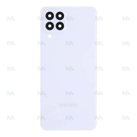 Vitre arrière pour Samsung Galaxy M33 5G M336B avec objectif blanc OEM