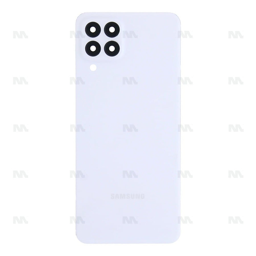 Vitre arrière pour Samsung Galaxy M33 5G M336B avec objectif blanc OEM