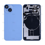 Vitre Arrière avec NFC, cadre de caméra agrandi bleu pour Apple iPhone 14 – Reconditionné