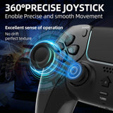 Manette de jeu sans fil Bluetooth pour PlayStation 4 T28 noire