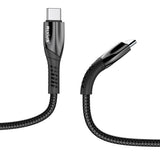 Câble de données USB-C en alliage Rixus RXUC30C gris métallisé