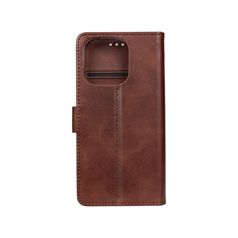 Rixus Bookcase pour Apple iPhone 16 Pro Max Marron