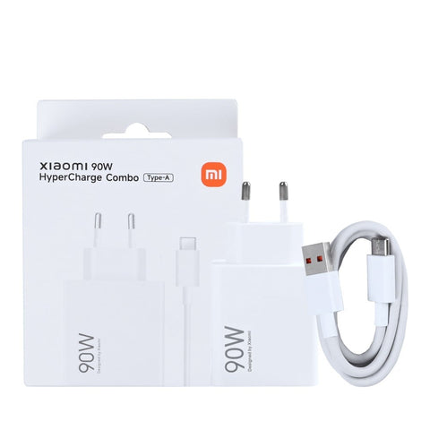 Câble de charge Xiaomi MDY-15-EK Hyper Charge Combo USB-A 100 cm 90 W Blanc Boîte d'origine