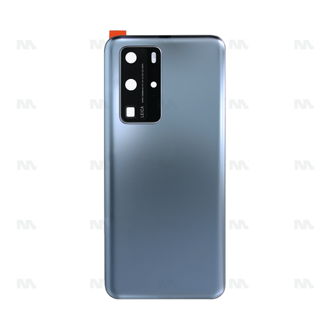 Vitre arrière pour Huawei P40 Pro avec objectif argent givré OEM