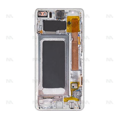Chassis + Ecran Original Reconditionné + Vitre pour Samsung Galaxy S10 Plus G975F - Prism White