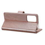 Rixus Bookcase pour Apple iPhone 13 Pro Rose clair
