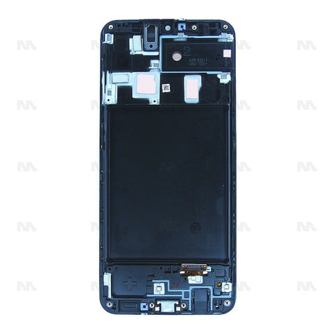 Chassis + Ecran Officiel Service Pack + Vitre pour Samsung Galaxy A20 A205F - Noir