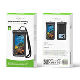Sac étanche en éponge pour téléphone portable Rixus RXBG20 – Noir