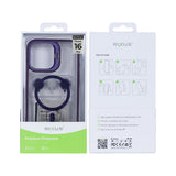 Étui Rixus Classic 03 avec MagSafe pour Apple iPhone 16 Plus violet foncé