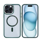 Étui Rixus Classic 04 avec MagSafe pour Apple iPhone 14 Pro Max vert foncé