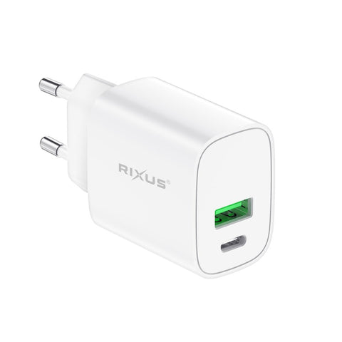 Chargeur rapide adaptatif Rixus RX90S QC 3.0 et PD 20 W (présentoir de comptoir)