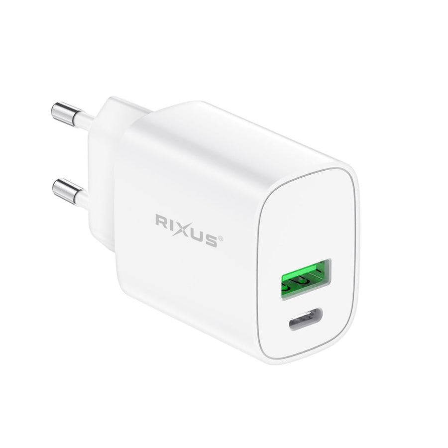 Chargeur rapide adaptatif Rixus RX90S QC 3.0 et PD 20 W (présentoir de comptoir)