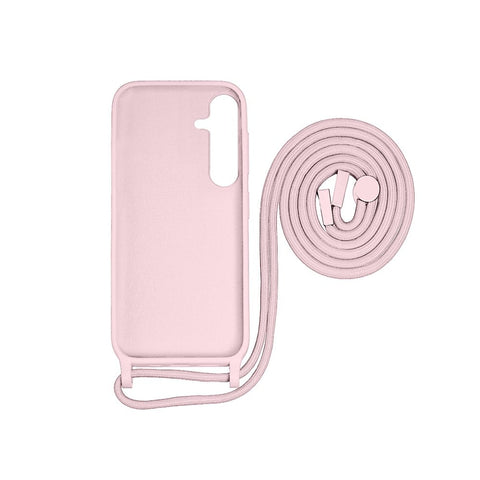 Cache-cordon pour collier Rixus TPU pour Samsung Galaxy A25 5G rose