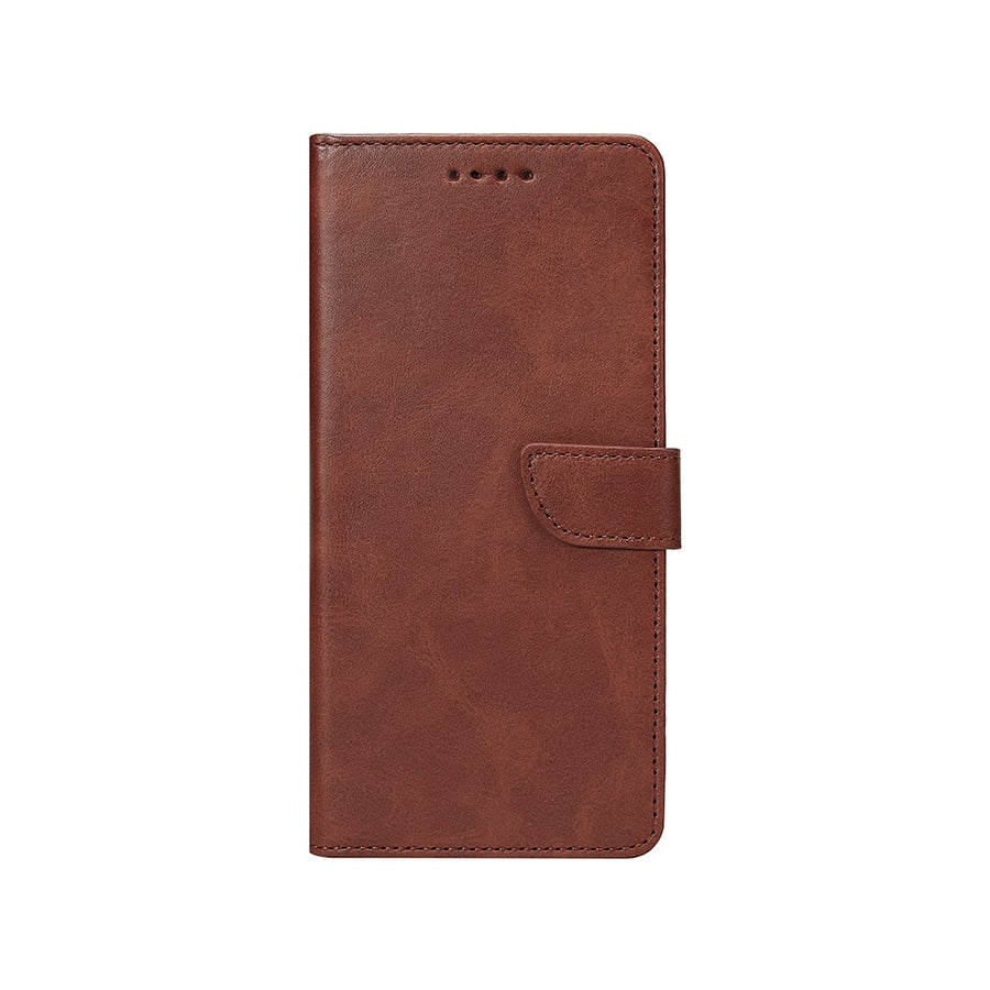 Rixus Bookcase pour Samsung Galaxy A26, A17 Marron