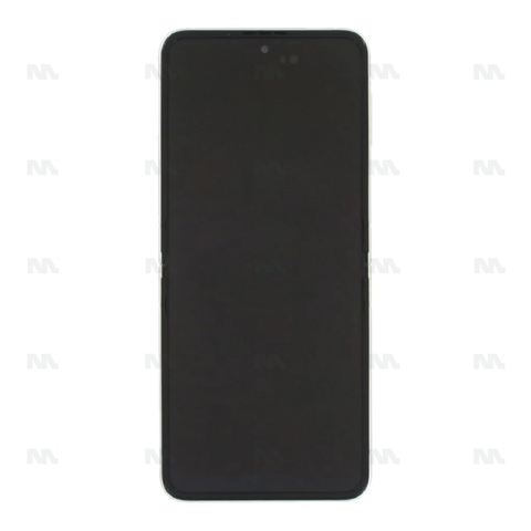 Chassis + Ecran LCD complet pour Samsung Galaxy Z Flip 3 (SM-F711B) GH82-27243B / GH82-26273B (No Camera) - Crème