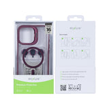 Étui Rixus Classic 03 avec MagSafe pour Apple iPhone 16 Pro rose foncé