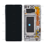 Chassis + Ecran Original Reconditionné + Vitre pour Samsung Galaxy S10 G973F - Prism White