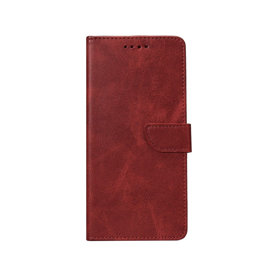 Rixus Bookcase pour Apple iPhone 17 Air Rouge foncé